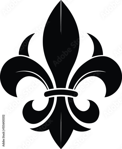 Elegant Fleur-de-lis Design  A Classic Heraldic Symbol