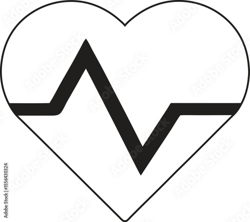 Heart Rate Monitor Icon Healthcare Symbol Design