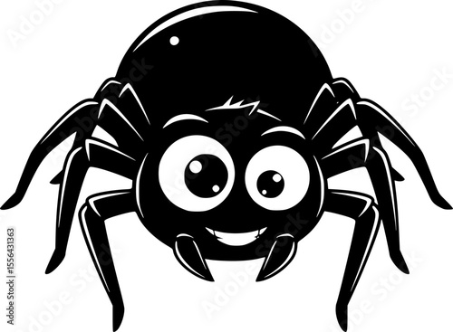 A spider cartoon vector for Halloween
