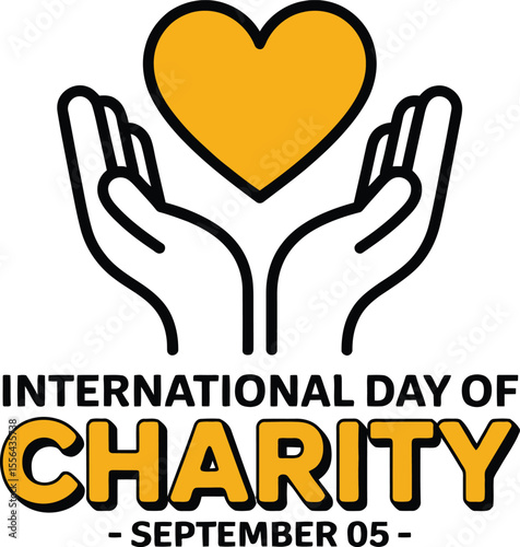 International Day of Charity Vector Design with Hand Placing Heart on Heart Tree Celebrated on September 5th to