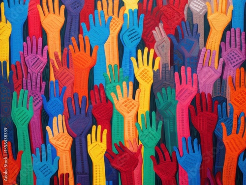 Colorful Hand Prints Artwork
