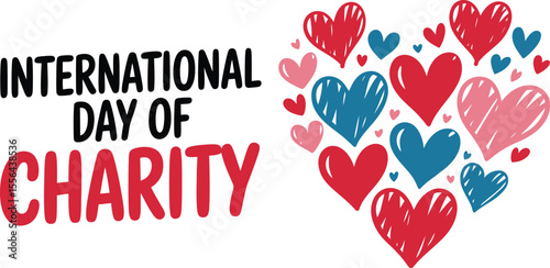 International Day of Charity Illustration with Hand and World Globe Symbolizing Global Giving and Support on September 5th