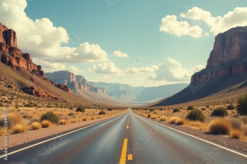 A long straight road leading into the distance across a vast desert landscape..New Year 2026.