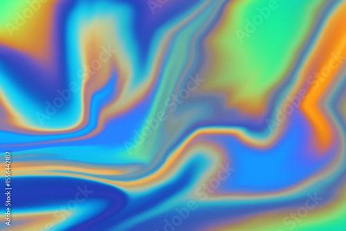 Abstract grainy noise texture background. Pastel styles color gradient smooth design. Vintage aesthetic pastel color template. Iridescent holographic art.
