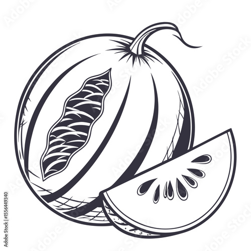 vector illustration of calabash