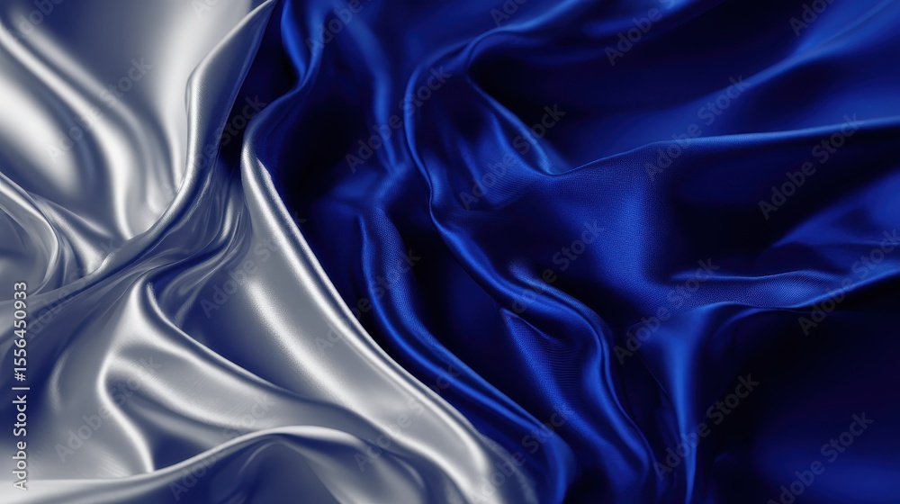 Obraz premium contrast royal blue and silver background