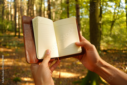 reading a book