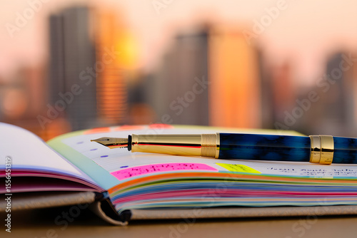 book and pen
