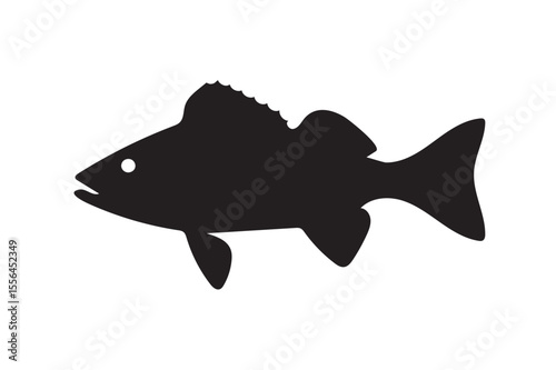 Walleye fish silhouette