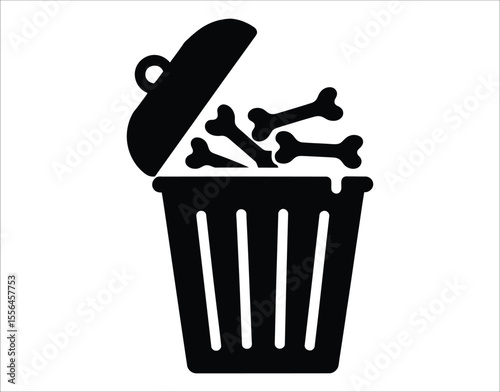 Chicken Bone Food Waste Symbol
