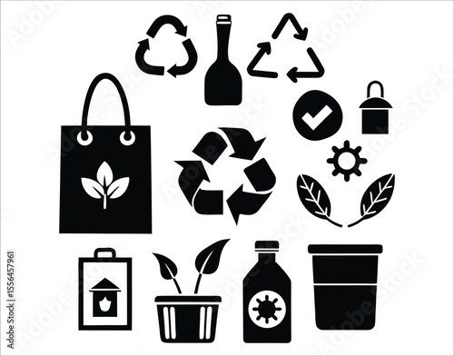 Environmental Protection Icons Vector