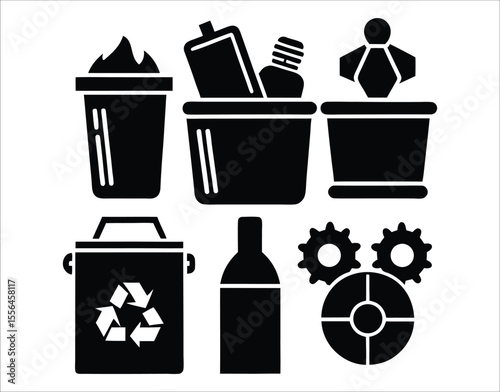 Garbage Collection and Recycling Symbols