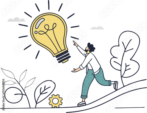 light bulb idea concept