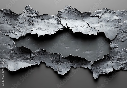 Abstract Gray Clay Mockup Torn Texture Background Design