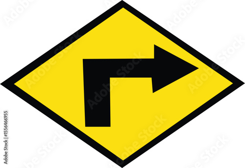 Warning sign of traffic signal isolated. Traffic  icon vector on yellow square sign. Creative traffic light sign template

