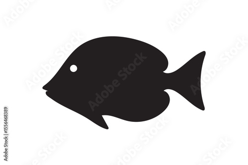 Surgeon fish silhouette