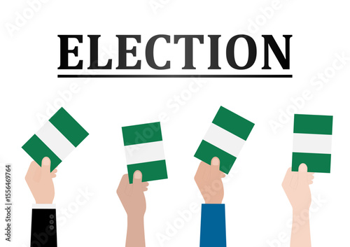 Election in Nigeria. Election Concept. Vector Illustration.