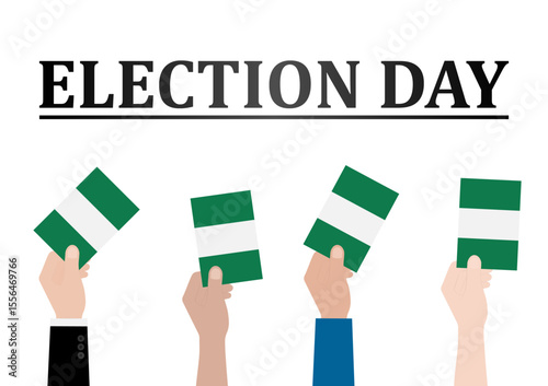 Election in Nigeria. Election Concept. Vector Illustration.