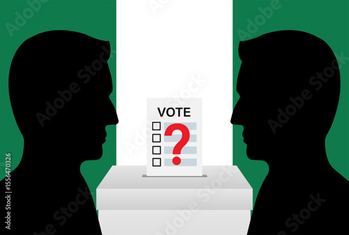 Election in Nigeria. Election Concept. Vector Illustration.
