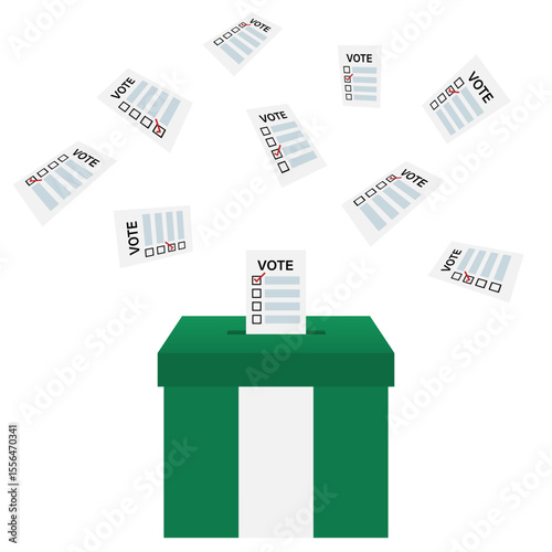 Election in Nigeria. Election Concept. Vector Illustration.