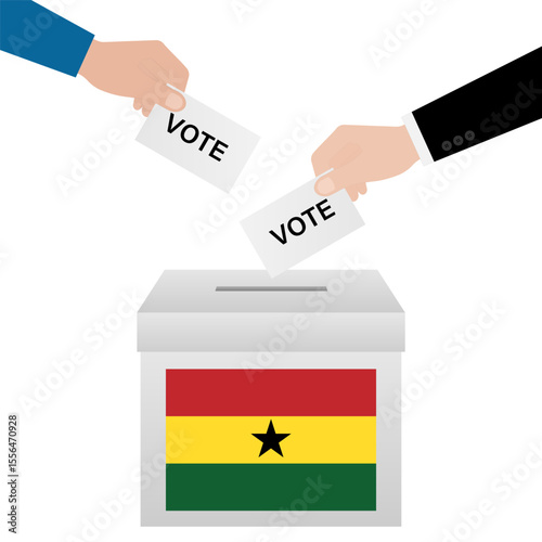 Election in Ghana. Election Concept. Vector Illustration.