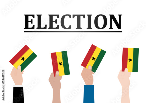 Election in Ghana. Election Concept. Vector Illustration.