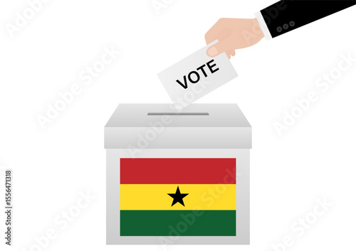Election in Ghana. Election Concept. Vector Illustration.
