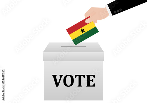 Election in Ghana. Election Concept. Vector Illustration.