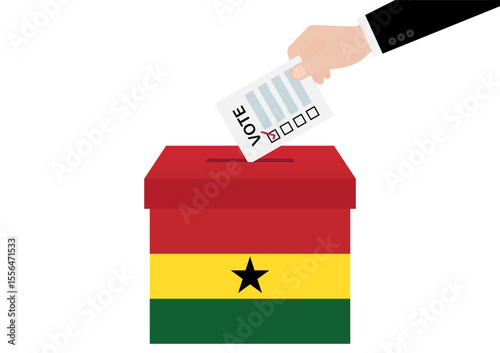 Election in Ghana. Election Concept. Vector Illustration.