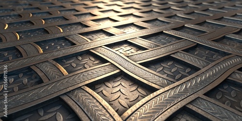 Interwoven Metal Grid 3D Render, Industrial Design, Abstract Texture, Steel Pattern, Metal Background Metal Texture, Industrial Design