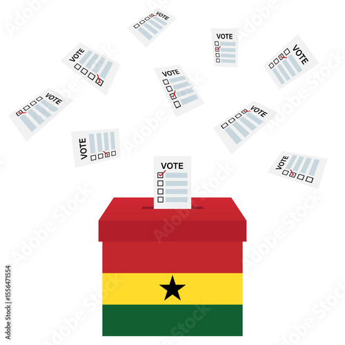 Election in Ghana. Election Concept. Vector Illustration.