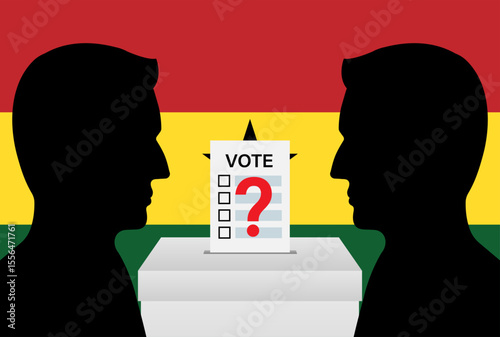 Election in Ghana. Election Concept. Vector Illustration.