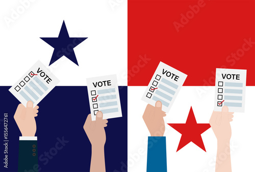 Election in Panama. Election Concept. Vector Illustration.