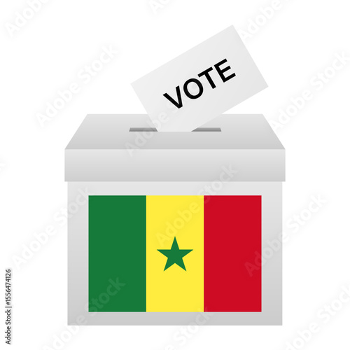 Election in Senegal. Election Concept. Vector Illustration.