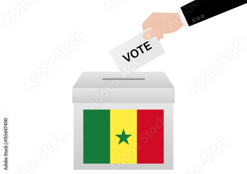 Election in Senegal. Election Concept. Vector Illustration.