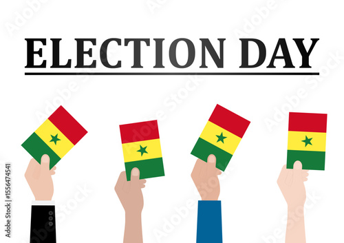 Election in Senegal. Election Concept. Vector Illustration.