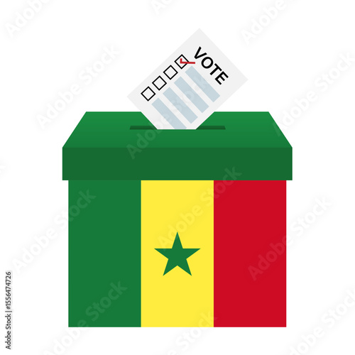 Election in Senegal. Election Concept. Vector Illustration.