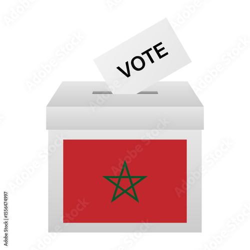 Election in Morocco. Election Concept. Vector Illustration.