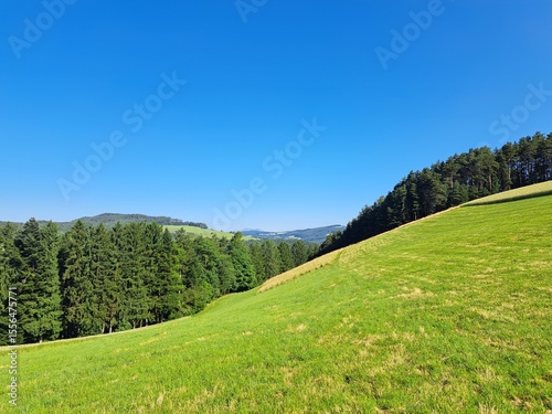 Felder und Wälder in der Buckligen Welt, südliches Niederösterreich