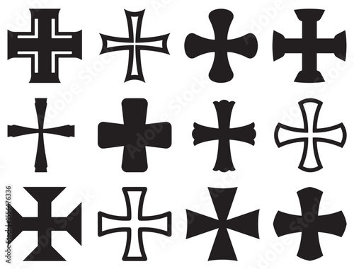 MALTESE CROSS SILHOUETTE