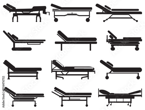 MEDICAL BED SILHOUETTE