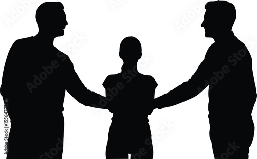 Founders Agreement Silhouette - Historic Handshake