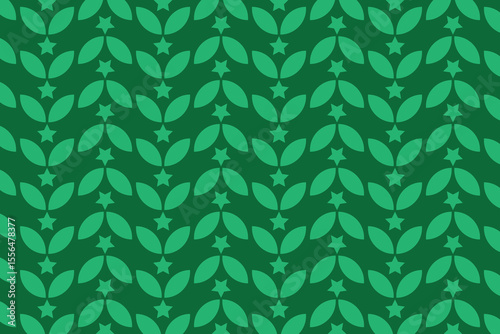 seamless pattern with green squares. Modern stylish floral background