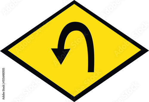 Warning sign of traffic signal isolated. Traffic  icon vector on yellow square sign. Creative traffic light sign template
