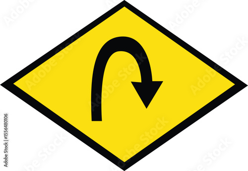 Warning sign of traffic signal isolated. Traffic  icon vector on yellow square sign. Creative traffic light sign template
