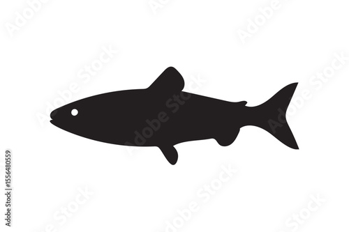 Herring fish silhouette