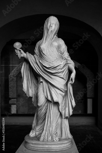 allegoria velata, angelo viva, certosa san martino, naples, italy