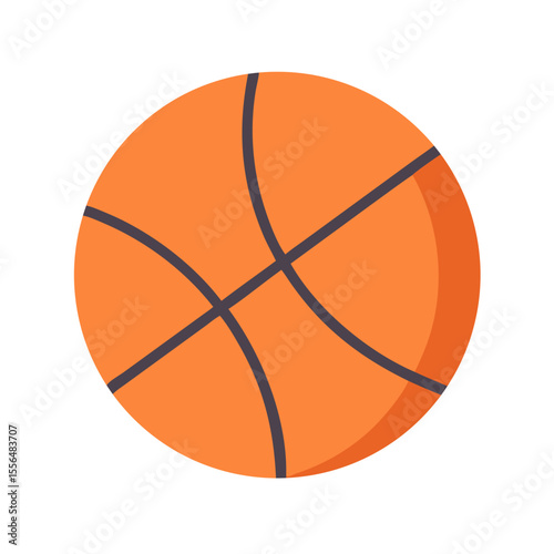 basketball ball isolated on white background