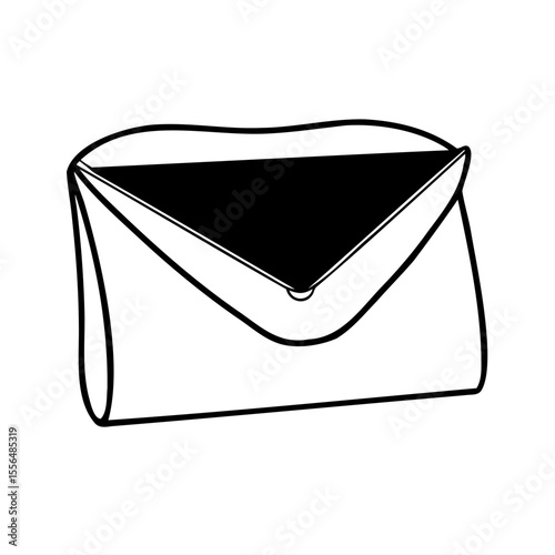 vector illustration of a hand bag