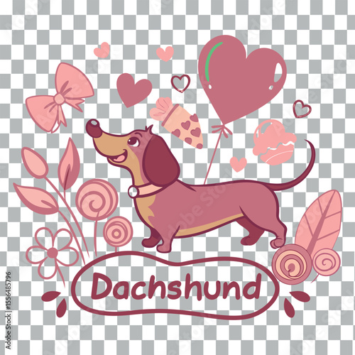 dog with heart